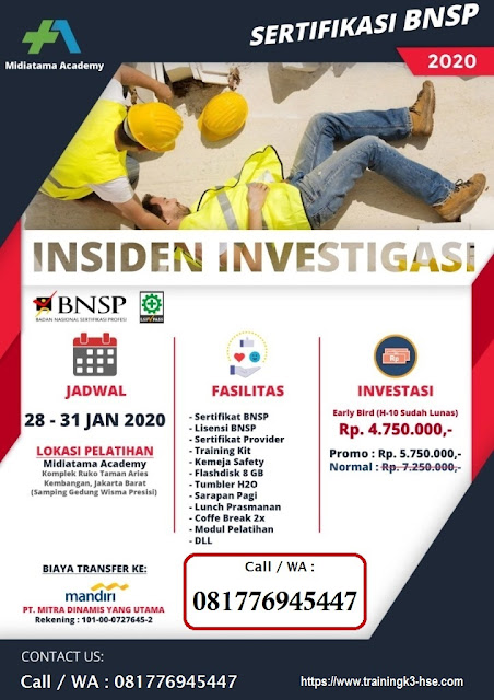 Investigasi Insiden BNSP tgl. 28-31 Januari 2020 di Jakarta