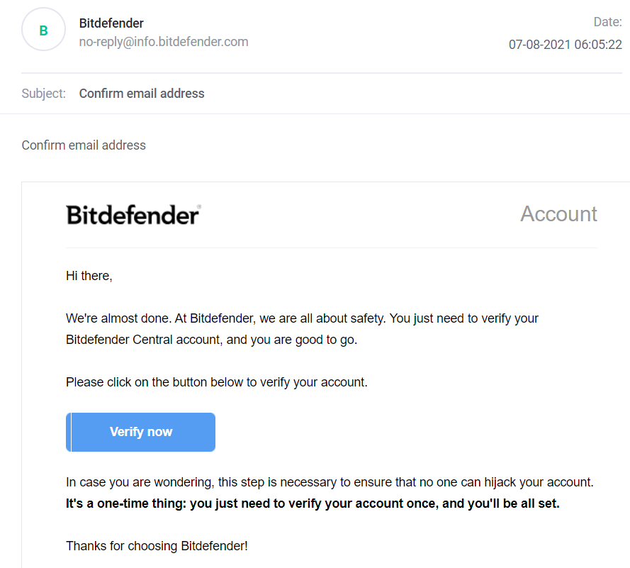 Bitdefender Total Security 2021 Activation 180 days free