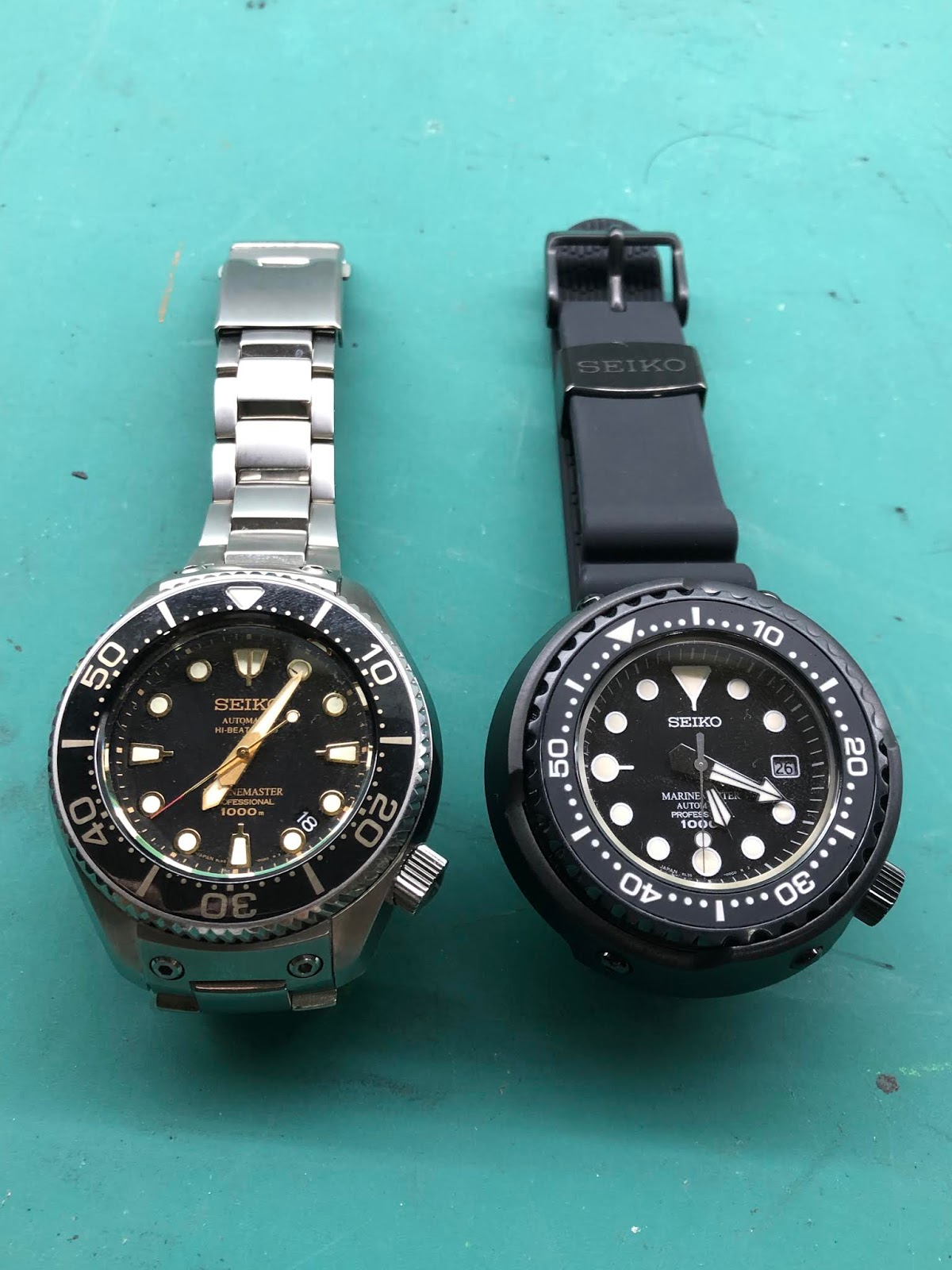 universitetsområde Sparsommelig Myre My Eastern Watch Collection: Head-To-Head: Seiko Perspex Marinemaster 1000m  Hi-Beat SBEX001 versus Seiko Perspex Marinemaster Professional 1000m  Automatic Diver SBDX011