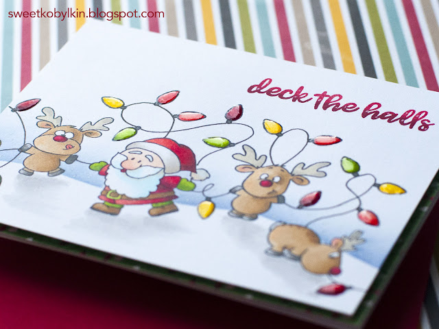 Build A Scene with Accessory Stamps with Gerda Steiner Designs Reindeer And A Tree