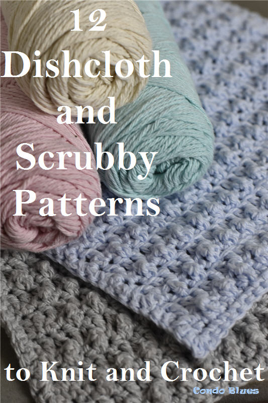 Crunchy Stitch Crochet Dishcloth Pattern - Petals to Picots