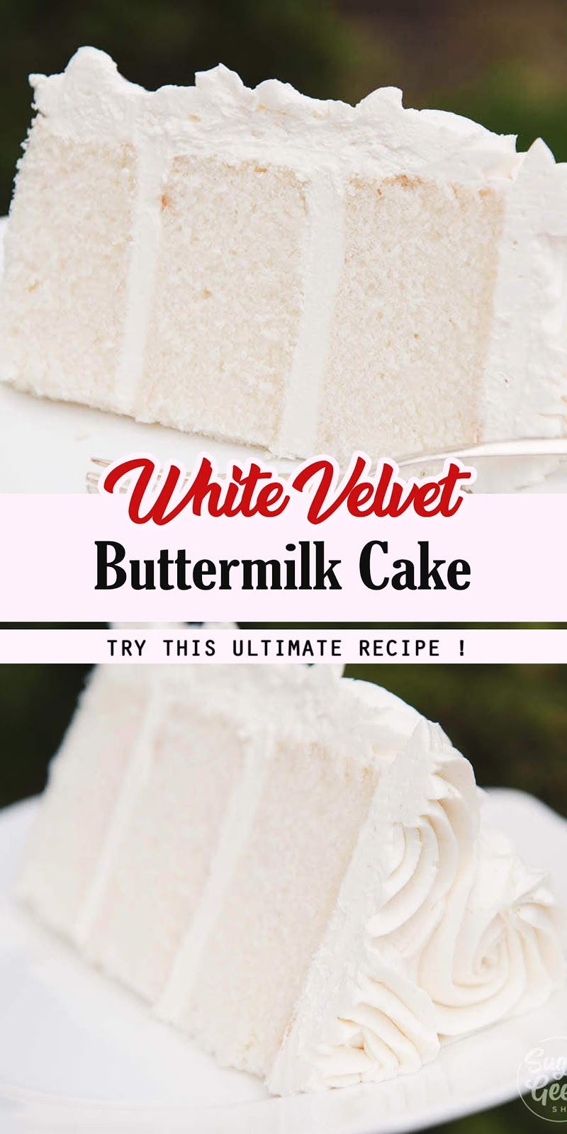 WHITE VELVET BUTTERMILK CAKE RECIPE 3 SECONDS