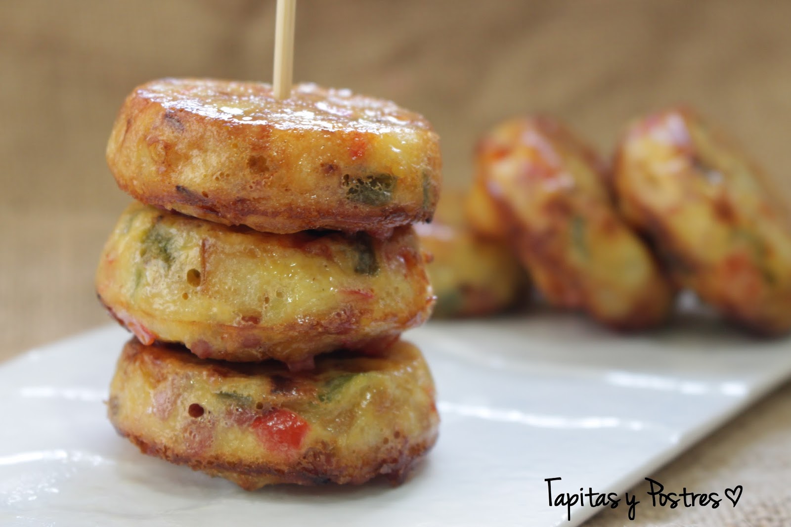 Tapitas y Postres Mini tortilla paisana