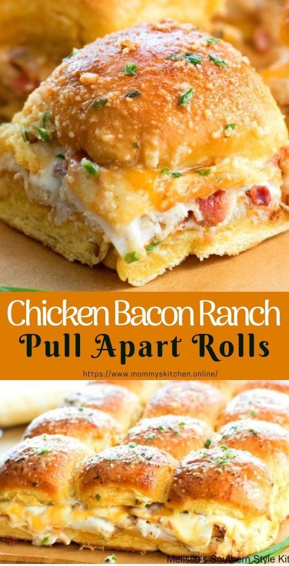 . When you’re in the mood for something different for á gráb-n-go for lunch or plánning tásty gáme dáy eáts these Chicken Bácon Ránch Pull ápárt Roll…