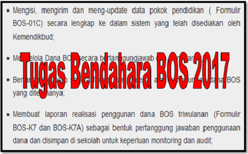 Tugas Bendahara BOS 2017 |File Sekolah Kita File Sekolah Kita