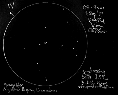 sketch of the gamma Herculis double star