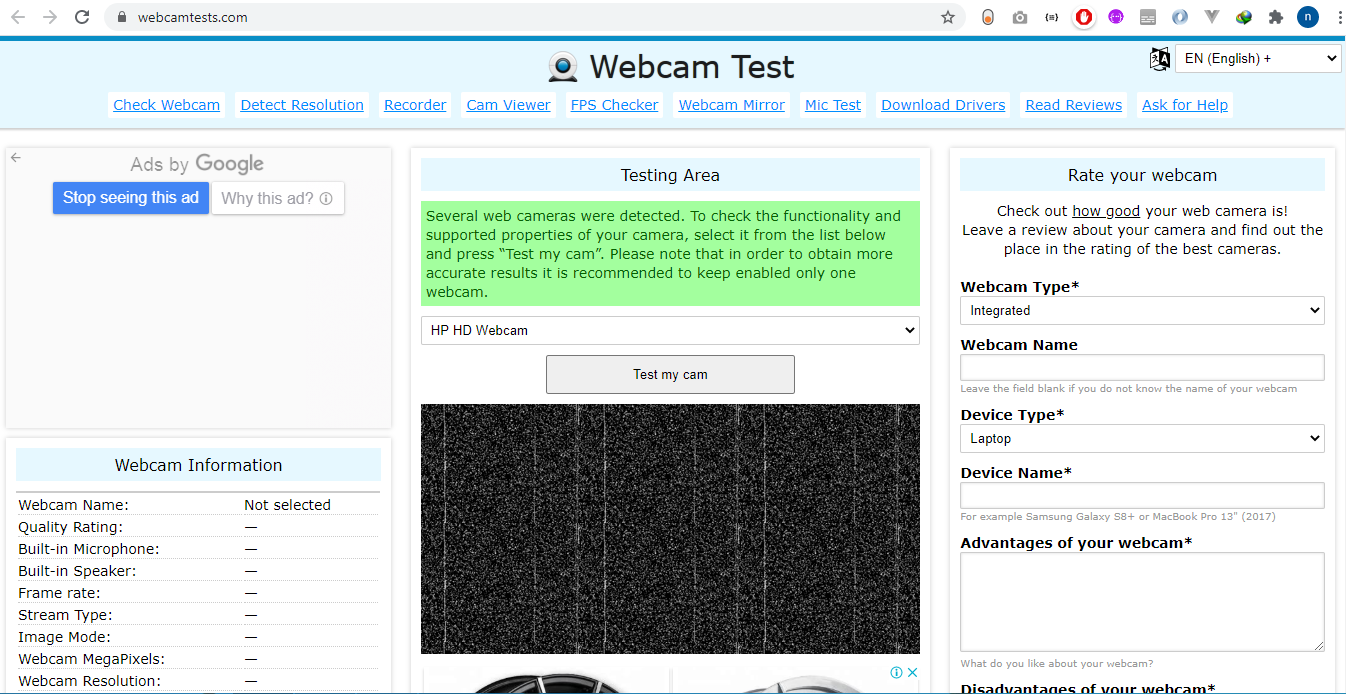 top website webcam test camera Basic Programming Knowledge
