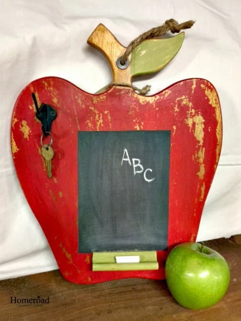 apple cutting board chalkboard