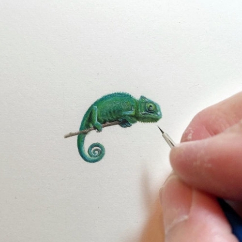 13-Chameleon-Karen-Libecap-Star-Wars-&-other-Miniature-Paintings-and-drawings-www-designstack-co