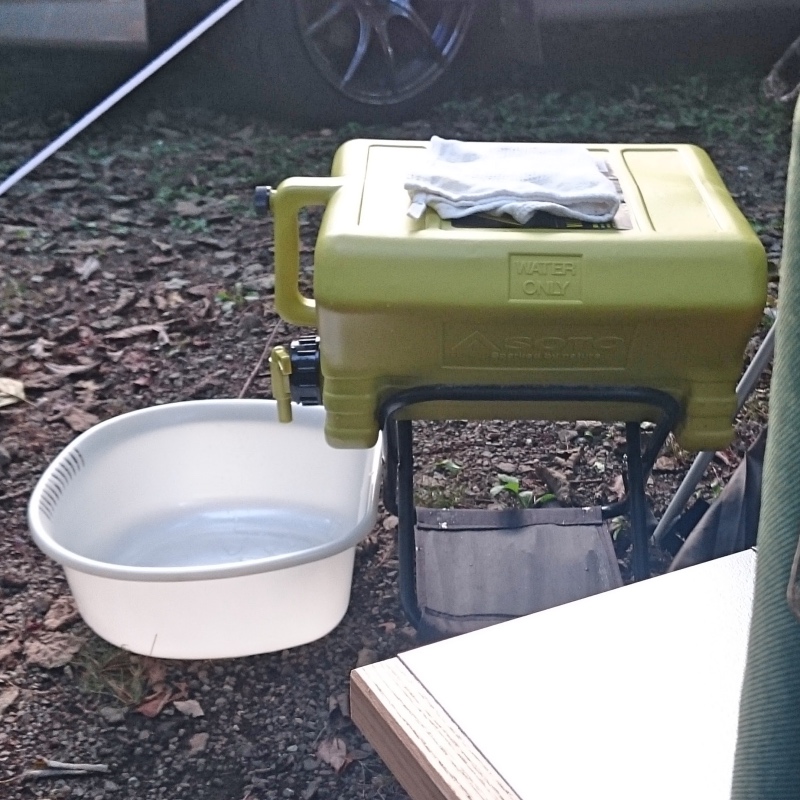 SOTO システムキッチンテーブル&ウォータージャグ（自作カスタム）