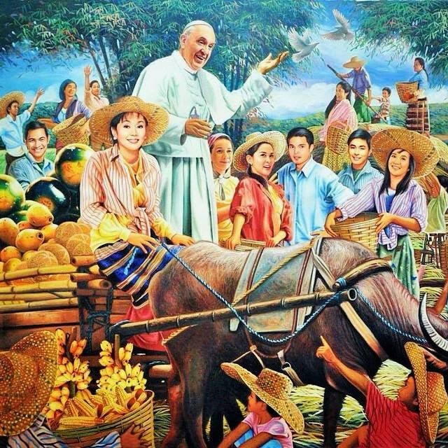 Negros Farmers and Planters Insulted by Painting of Pope with Movie Stars