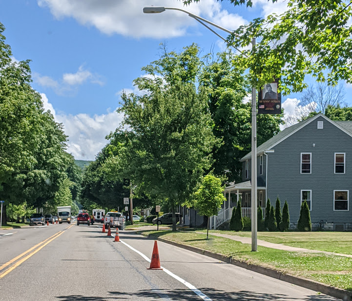 Cameron County PA News Line Painting in Emporium Borough