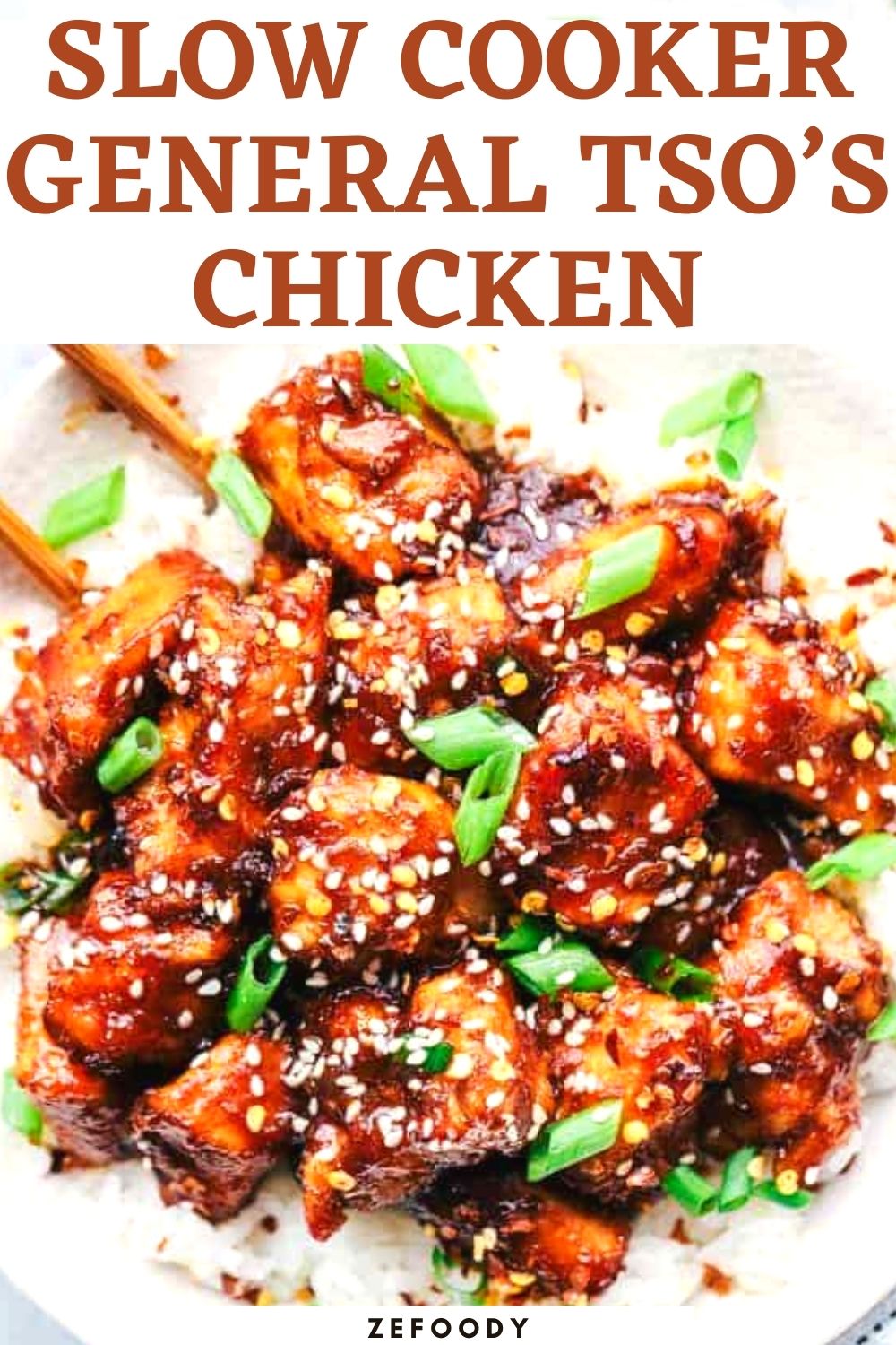 how to make Slow Cooker General Tso’s Chicken recipe easy dinner