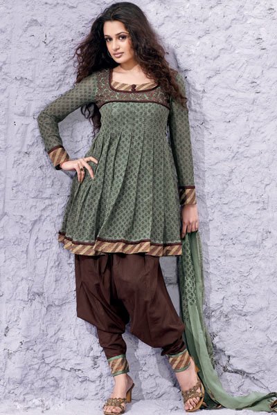 Buy Frock Style Trends Plain Patiala Suits Online for Women in USA