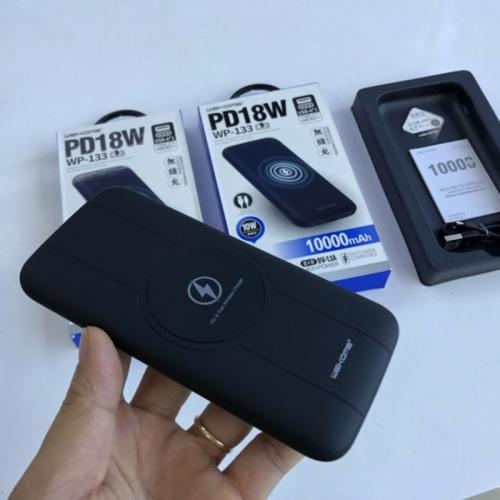 Sạc Dự Phòng WP-133 Dung Lượng 10.000mah, Tích Hợp Công Nghệ Sạc Không Dây, Sạc Nhanh Tiêu Chuẩn PD 9 f12d39254 020d 422b a0ad