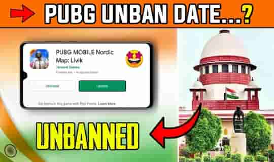 PUBG mobile unban date