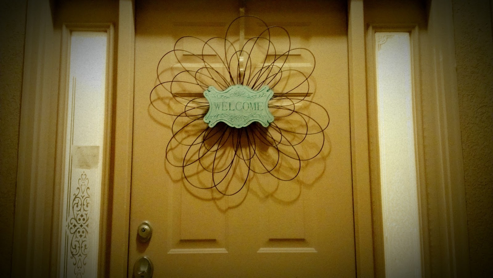 Not So Usual front door decor No Wreaths Allowed!