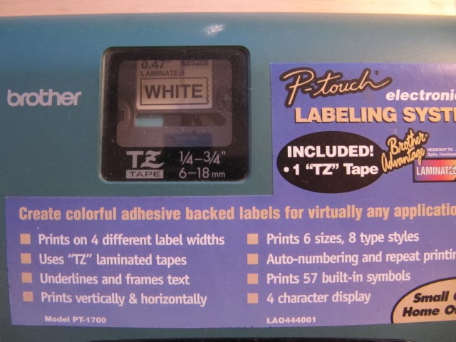 Sew Many Ways...: Organizing...My Label Maker