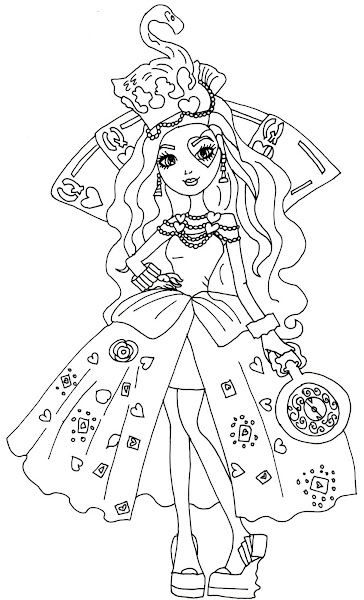 Lizzie Ever After High Coloring Pages