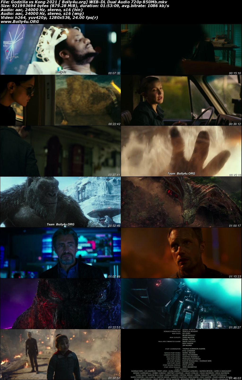 Godzilla vs Kong 2021 WEB-DL 850MB Hindi Dual Audio 720p Download