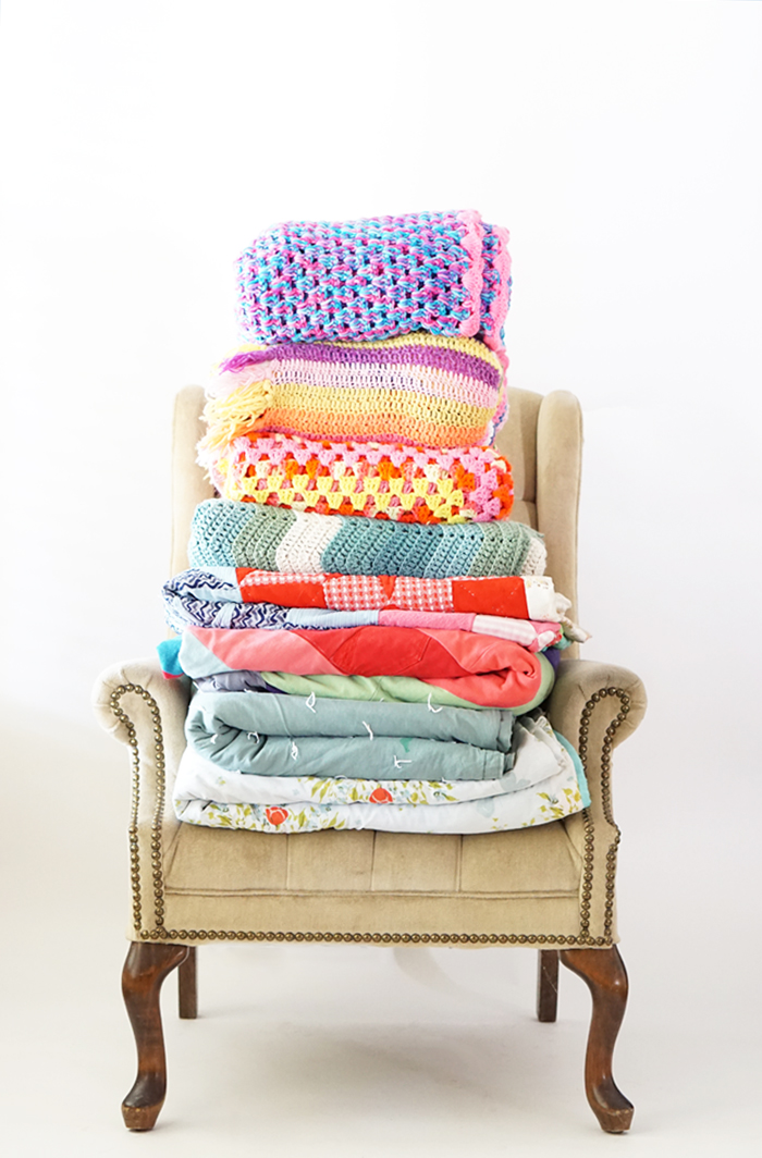 Thrift Store Collector Blankets Maker Mama