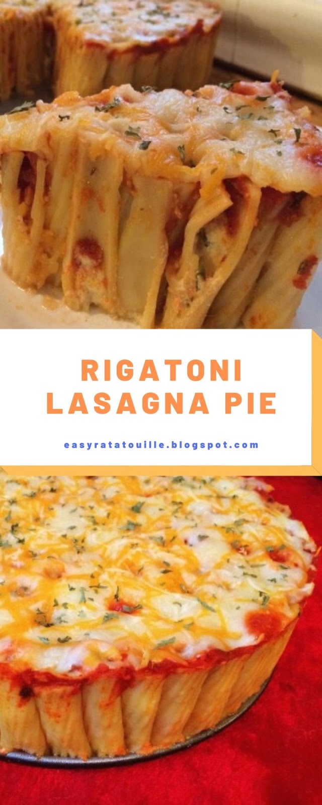 Rigatoni Lasagna Pie
