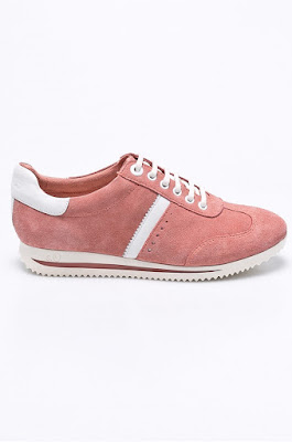 s. Oliver - Pantofi sport originali din piele naturala roz s. Oliver - Pantofi sport originali din piele naturala roz