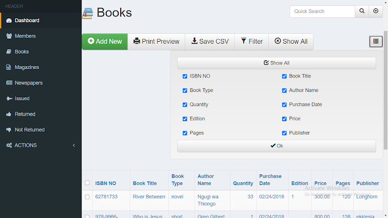 Advance Library Management System in php mysql with Source Code | Free ...