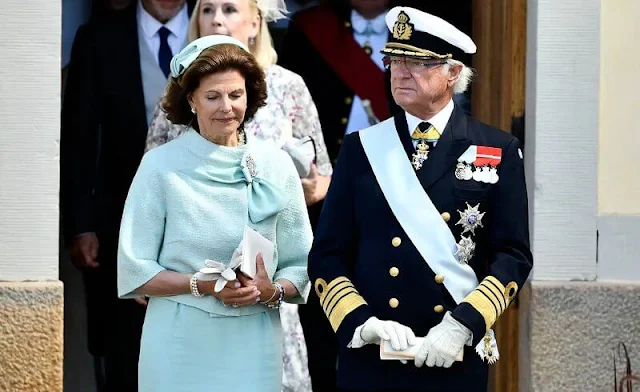 Princess Madeleine wore a cornflower-print dress by Zimmermann.  Princess Sofia, Princess Estelle, Princess Leonore, Princess Adrienne