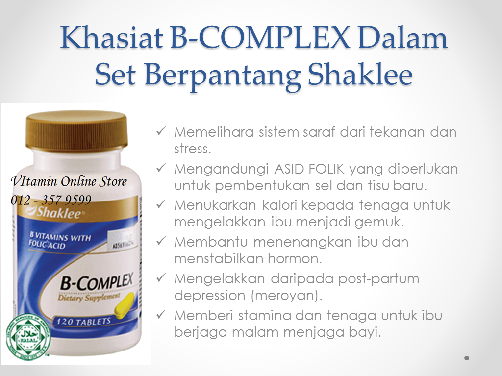 AmazingShaklee_Nora Kelebihan Vitamin B Complex Shaklee