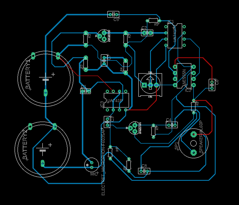 Automated Hearing Aids Project Circuit Diagram