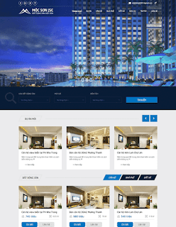 Template Web/Blogspot bất động sản đẹp chuẩn seo - Ảnh 1