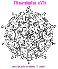 Mandalas on Monday #79 BionicBasil™  Colouring With Cats Downloadable Picture 17-2-19