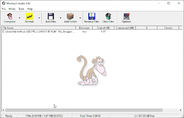 MonkeysAudio-ロスレスオーディオ圧縮ソフトウェア