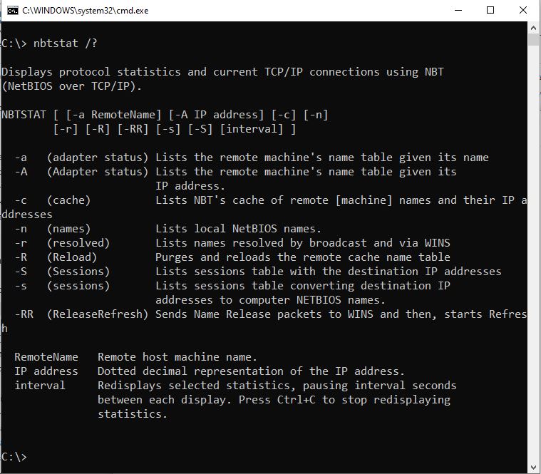 Nbtstat Command