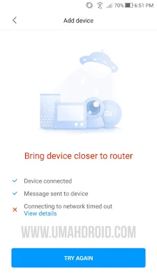 Mi Repeater Connecting to Network Time Out