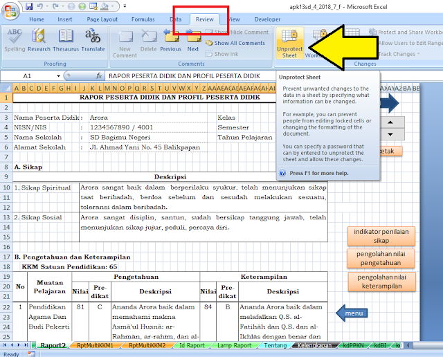 [UPDATE] PANDUAN APLIKASI RAPORT K13 APK13SD tasADMIN