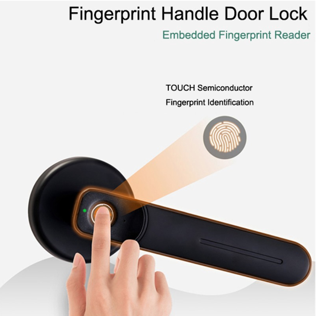 【HK$470】Freedom 電動指紋智能門鎖 支援 30 組指紋、安裝簡單