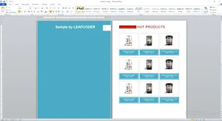 Tampilan katalog produk dalam format DOCX by Leafcoder.org