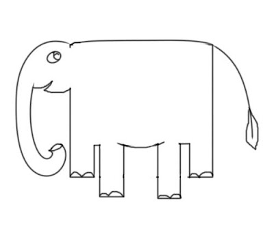 elephant-drawing, cartoon-elephant-drawing
