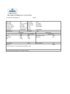 3 months salary slip format 3 months salary slip format