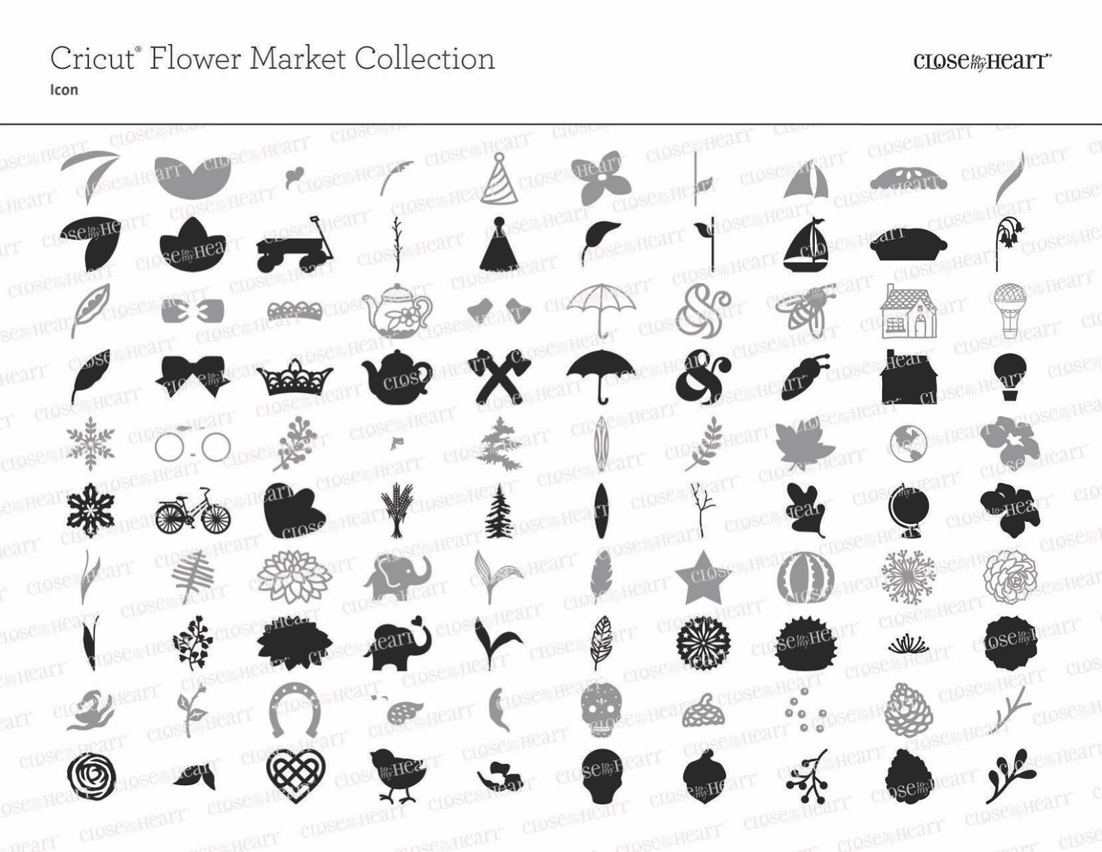 Sheila's Stamping Stuff Flower Market (Cricut Cartridge)