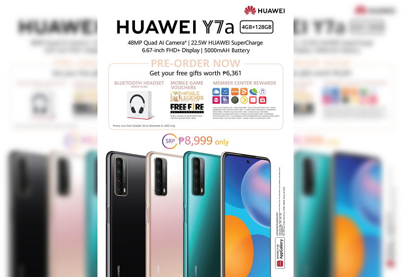 Huawei Y7a Philippines Price Preorder