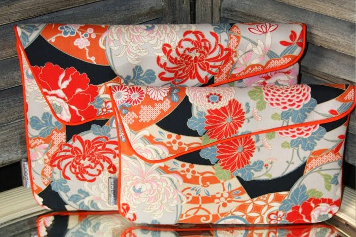 pochette ipad & ipad mini geisha orange