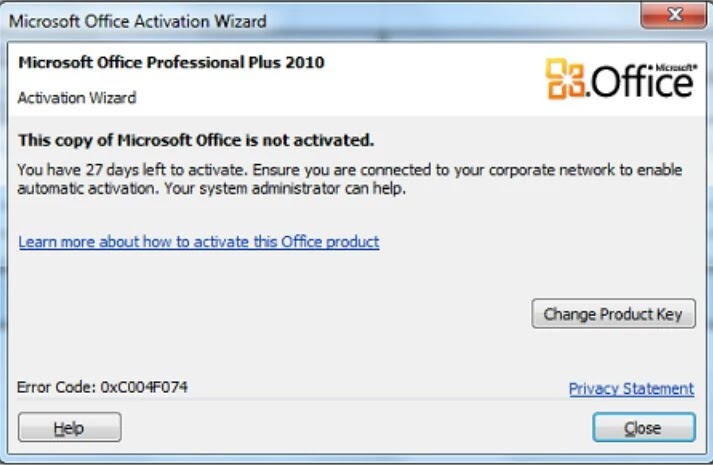 Ошибка активации office. Microsoft Office 2010 activated. Microsoft product activation. Not activate System.