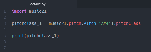 Python music21.pitch.Pitch().pitchClass:산을 붉게 물들이는 꽃