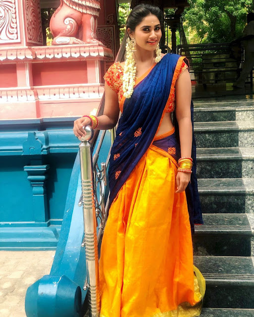 Hot Saree: TV Serial Actress Shivani Narayanan Hot Photos in Latest ...
