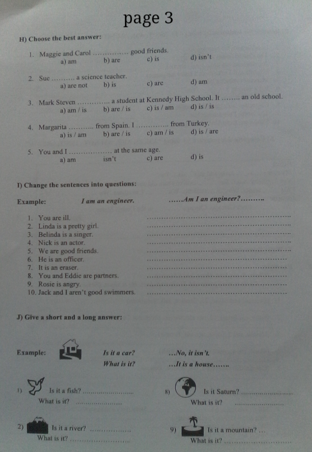 Homework for kids picture