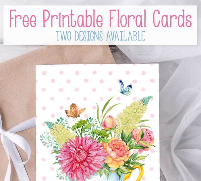 Free Floral Card Printables | Print Pretty Cards
