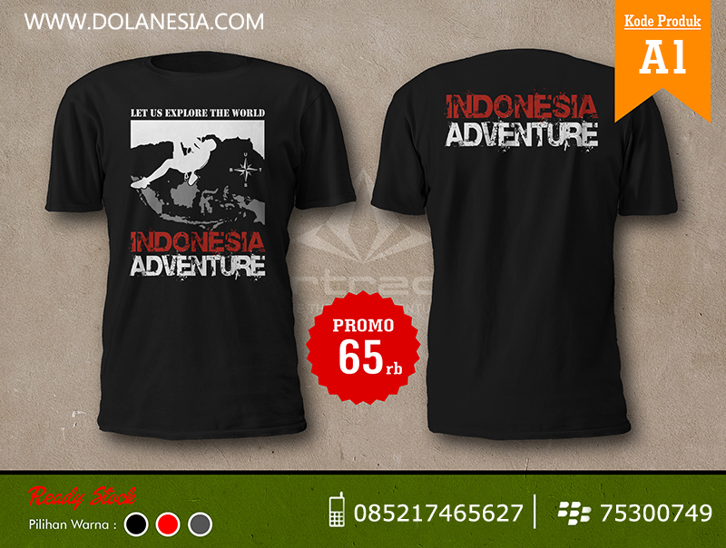  Jual  Kaos  Adventure Indonesia  Murah Doyan Jalan